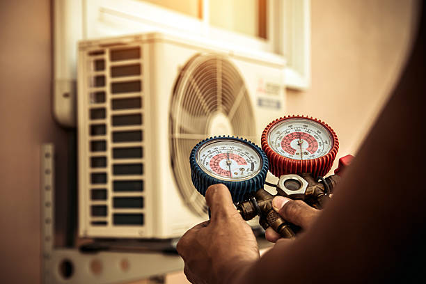 Professional Hvac technician working in Forest Falls, CA